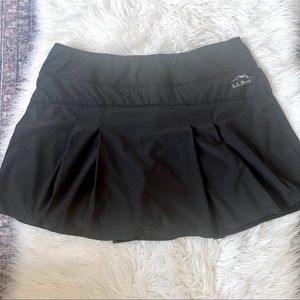L.L. Bean Black Tennis, Running or Golf Skort Size Large